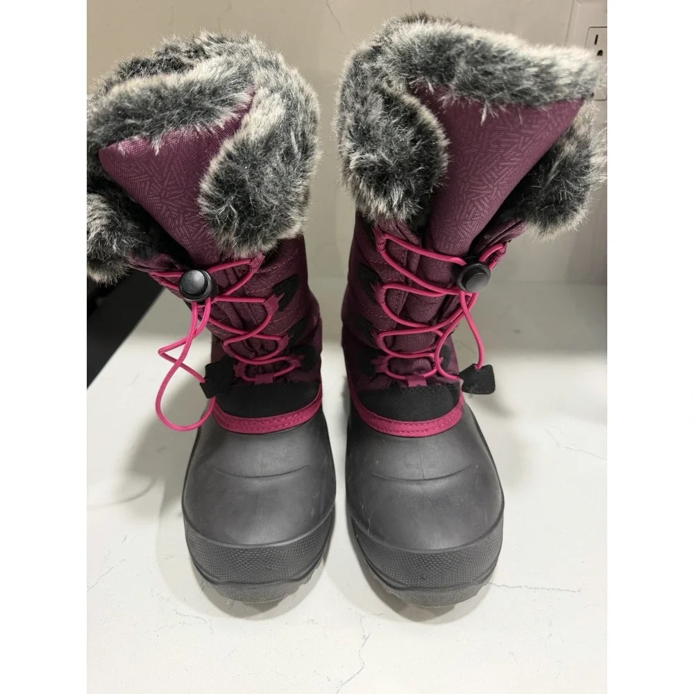 Kamik Snow Angel Multi-Pink Purple Black Synthetic Winter Boots Size 7